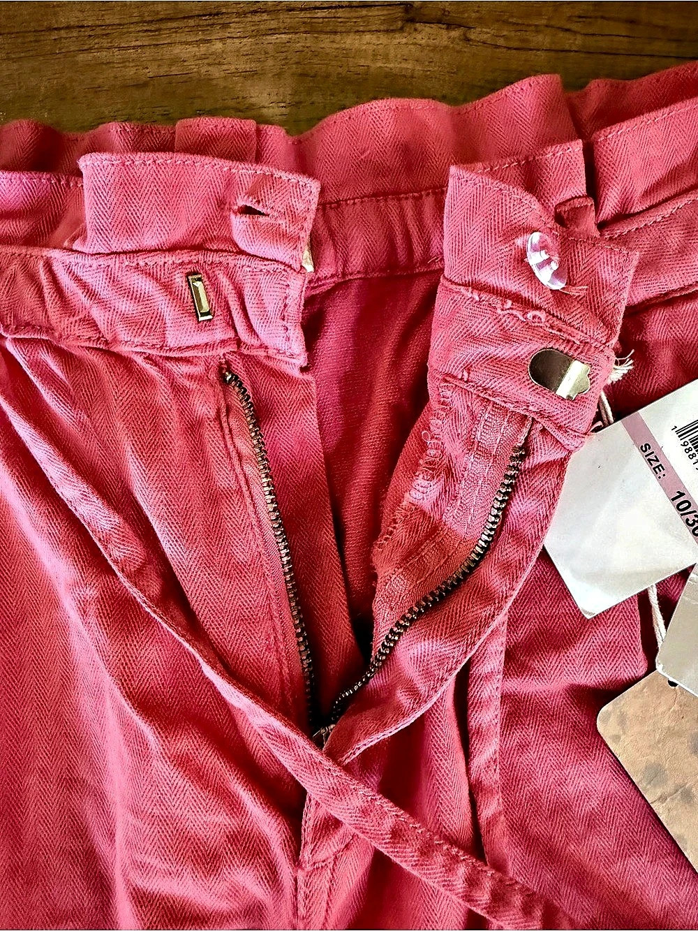 Mason & Belle Robin Short High Waist Pink NWT Waist 10/30 - Picture 6 of 8